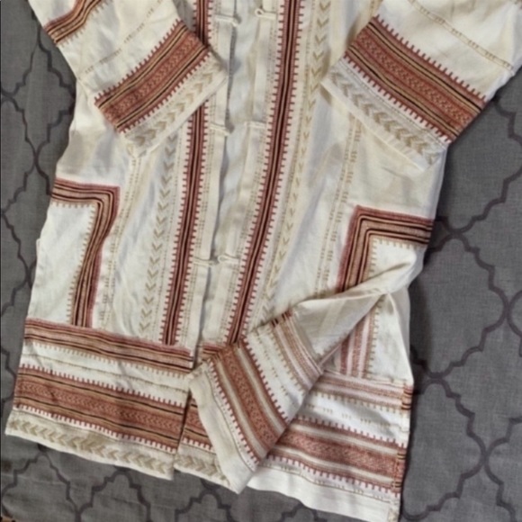 🌵NWT🌵Frye Boho Chic Embroidered Open Front Duster Jacket - Picture 12 of 16